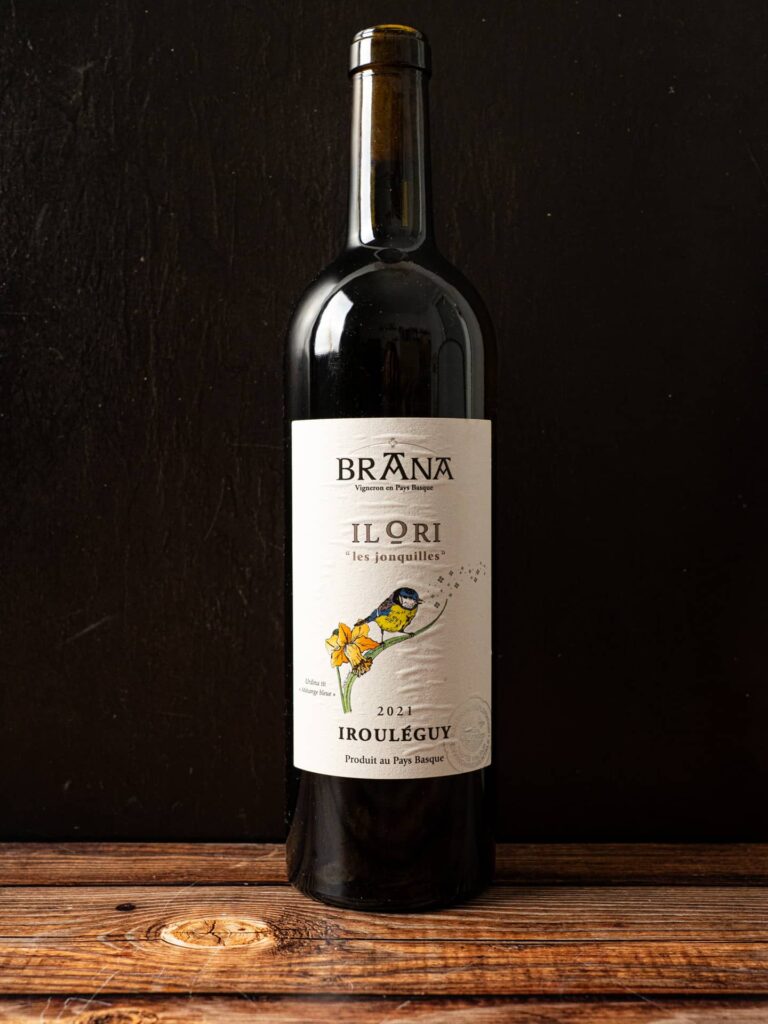 bouteille ilori brana gâteau basque