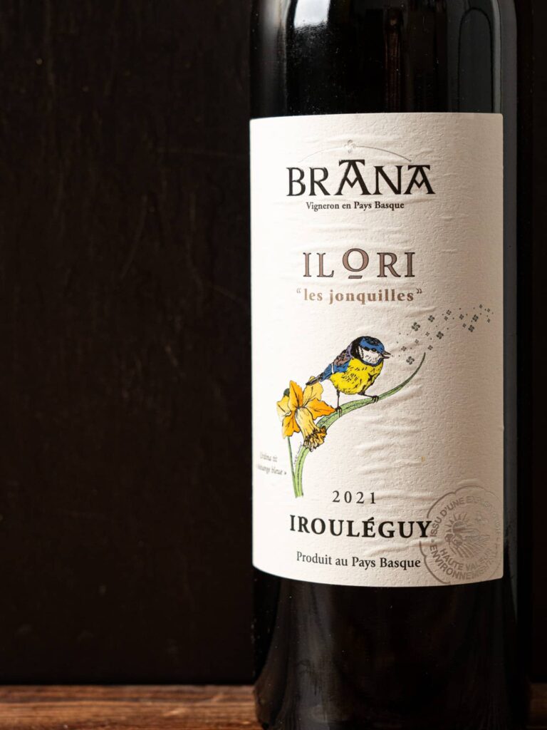 bouteille ilori brana irouleguy gâteau basque