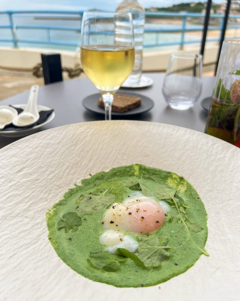 restaurant helianthal vue ocean bien manger au pays-basque